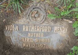 Viola Beulah <I>Rutherford</I> Irvin Henry 