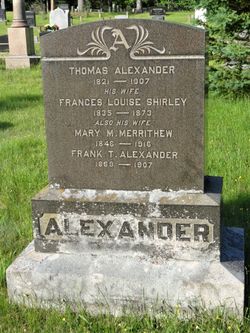 Frances Louise <I>Shirley</I> Alexander 