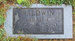 Sarah Florence Christiana “Sallie” <I>Everett</I> Baldwin 