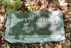 Elaine <I>Haynes</I> Abraham 