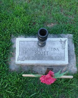 Charlotte Christina “Tina” <I>Thrasher</I> Scott 