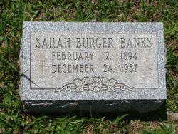 Sarah Elizabeth “Sadie” <I>Ray</I> Burger-Banks 