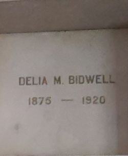 Delia M <I>Hehar</I> Bidwell 