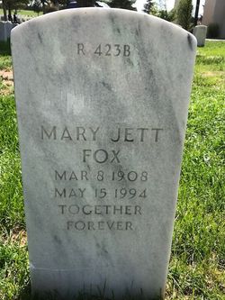 Mary Emogene “Jett” <I>Burrall</I> McClendon Cooper Fox 