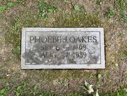 Phoebe Jane <I>Hill</I> Oakes 