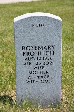 Rosemary <I>Bauer</I> Frohlich 