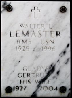 Gladys Gertrude <I>Lane</I> Lemaster 