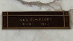 Ada B. <I>Warburton</I> Wright 