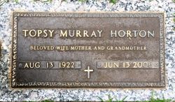 Topsy Loretta <I>Murray</I> Horton 