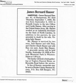 James Bernard Hauser 