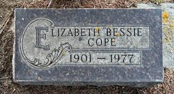 Elizabeth “Bessie” <I>Mongar</I> Cope 