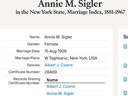 Anna M <I>Sigler</I> Coons 