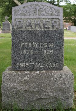 Frances M <I>Lodge</I> Baker 