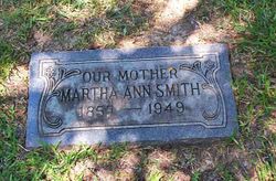 Martha Ann “Mattie” <I>Hardin</I> Smith 