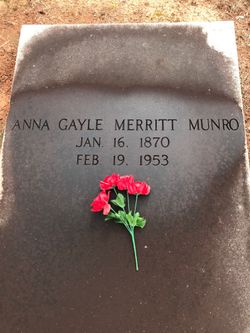 Anna Gayle <I>Merritt</I> Munro 