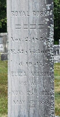 Eliza <I>Mason</I> Ross 
