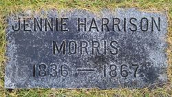 Mary Jane “Jennie” <I>Harrison</I> Morris 