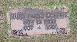 Ruby Lurene <I>Parks</I> Cobern 