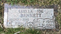 Luella Lou <I>Ide</I> Acker Bennett 