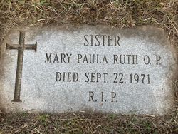 Sr Mary Paula Ruth 