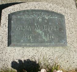 Alma M <I>Hoff</I> Ester 