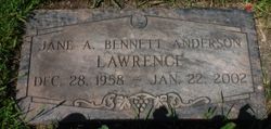 Jane Alice <I>Bennett</I> Anderson Lawrence 
