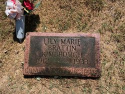 Lillie Marie <I>Brattin</I> Kimbrough 