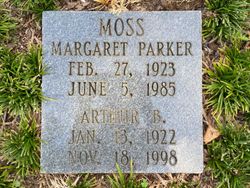 Margaret Morris <I>Parker</I> Moss 