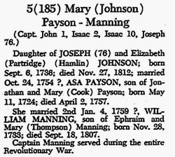 Mary <I>Johnson</I> Manning 