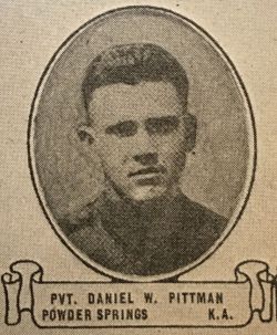 PFC Daniel Wayman Pittman 
