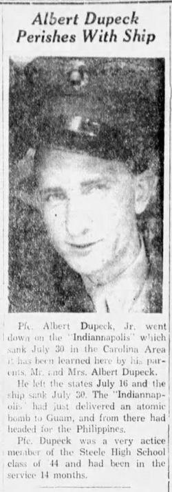 PFC Albert Dupeck Jr.