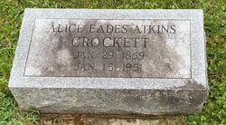 Alice <I>Eades</I> Crockett 