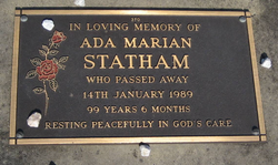 Ada Marian <I>Hart</I> Statham 
