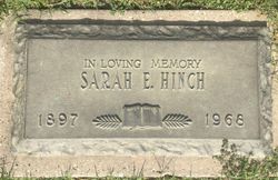 Sarah Ethel <I>Hicks</I> Hinch 