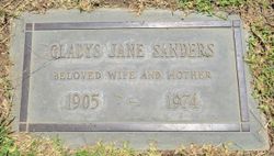 Gladys Jane <I>Hall</I> Sanders 