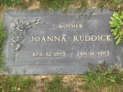 Joanna <I>Burns</I> Ruddick 