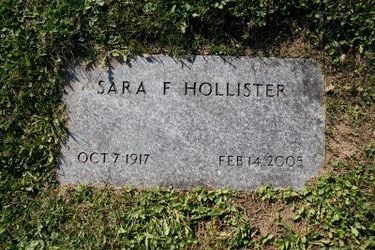 Sara F. “Sally” <I>Bowman</I> Hollister 