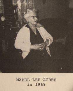 Mabel <I>Lee</I> Acree 