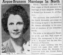 Mildred <I>Argoe</I> Brunson 
