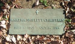 Martha <I>Shiflett</I> Christian 