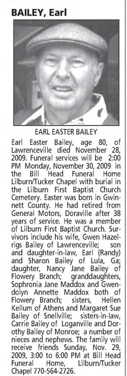 Earl Easter Bailey 
