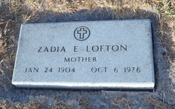 Zadia E <I>Metcalf</I> Lofton 