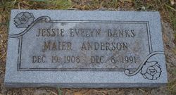 Jessie Evelyn <I>Banks</I> Maier Anderson 