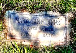 Mary Jane <I>Gawthrop</I> Binns 