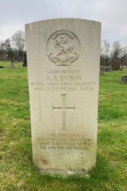 Private Albert Edward Evison 
