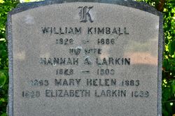 Hannah A <I>Larkin</I> Kimball 