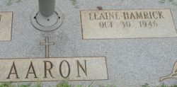 Elaine <I>Hamrick</I> Aaron 