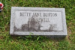 Betty Jane <I>Burton</I> Pennewell 