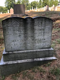 Martha Jane <I>Moulton</I> Brown 