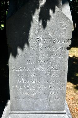 Susan M. <I>Kimball</I> Kinsman 